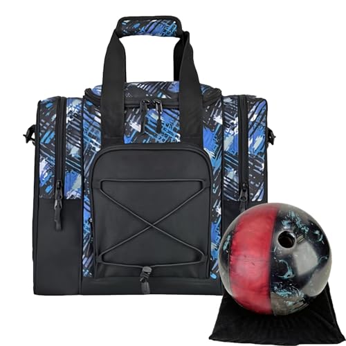 Single Ball Bowling Bag Bowling Tote 1 Ball Bag Handtasche Design Bowling Bag Verstellbarer Gürtel Bowlingtasche Multifunktionale Taschen Bowling Herren Bowling Bag Damen Bowling Bag von Ghjkldha