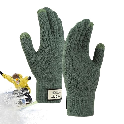 Warme Winterhandschuhe, Thermo-Handschuhe, elastisch, warm, winddicht, für Gartenarbeit, Skifahren, Autofahren von Ghjkldha