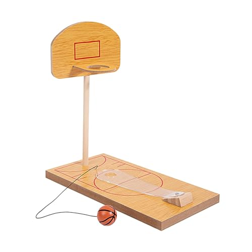 Mini-Basketballspiel | Basketballspiel | Desktop, Basketball, Mini-Basketballkorb-Set, Tisch-Basketballspiel, Holz-Minikorb, Basketball-Schießspiel von Ghjkldha