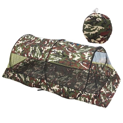 Outdoor Mesh Net Camping Zelt | Tragbares Zelt mit Tragetasche | Vielseitiges Netz für Camping, Reisen und Terrasse, leichtes und kompaktes Zeltnetz für verschiedene Anwendungen von Ghjkldha