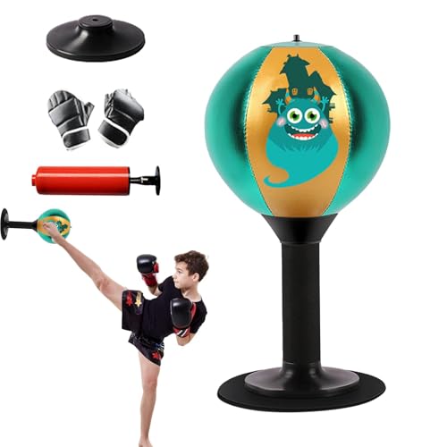 Portable Suction Cup Boxing Ball, Adjustable Height Boxing Toy, Kids Punching Ball, Desktop Stress Relief Toy, Elderly Boxing Ball, Reflex Training Ball, Boxing Toys for Adults von Ghjkldha