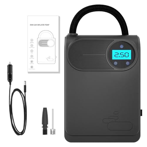 Smart Air Pump | Portable Tire Inflator | Automatic Air Pump | Digital Air Pressure Pump, Rechargeable Air Pump, Cordless Tire Inflator, Air Pump with Digital Display, Compact Smart Pump von Ghjkldha