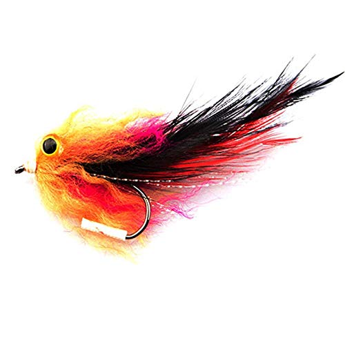 Ghulumn 1 Stück/Beutel Neue Forelle Regenbogenforelle Lachs Streamer Fly für Fliegenfischen Fliegen Größe 4# von Ghulumn