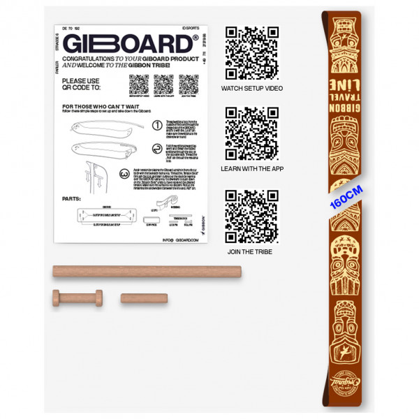 Gibbon Slacklines - Giboard Line - Slackline Gr 160 x 5 cm travel Gibbon Slacklines - Giboard Line - Slackline Gr 160 x 5 cm travel von Gibbon Slacklines