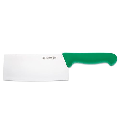 Giesser seit 1776 - Made in Germany - Chinesisches Kochmesser grün, Basic Green, Klinge 17 cm, rutschfest, Hackmesser spülmaschinenfest, rostfrei Giesser seit 1776 - Made in Germany - Chinesisches Kochmesser grün, Basic Green, Klinge 17 cm, rutschfest, Hackmesser spülmaschinenfest, rostfrei von Giesser