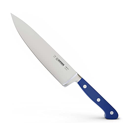 Giesser seit 1776 - Made in Germany - Kochmesser geschmiedet blau Skyline Blue, 20 cm, Küchenmesser genietet, rostfrei, spülmaschinengeeignet von Giesser