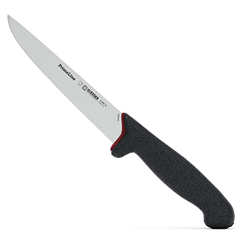 Giesser seit 1776 - Made in Germany - Stechmesser rutschfest PrimeLine, Klinge 16 cm, schwarz, scharfes Metzgermesser spülmaschinenfest, rostfrei Giesser seit 1776 - Made in Germany - Stechmesser rutschfest PrimeLine, Klinge 16 cm, schwarz, scharfes Metzgermesser spülmaschinenfest, rostfrei von Giesser
