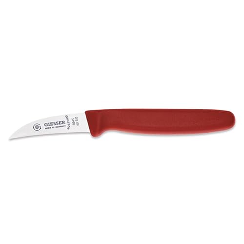 Giesser seit 1776 - Made in Germany - Tourniermesser rot, Klinge 6 cm, rutschfest, scharfes Schälmesser spülmaschinenfest, rostfrei Giesser seit 1776 - Made in Germany - Tourniermesser rot, Klinge 6 cm, rutschfest, scharfes Schälmesser spülmaschinenfest, rostfrei von Giesser