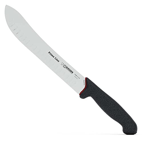 Giesser seit 1776 - Made in Germany - Zuschneidemesser rutschfest PrimeLine, 24 cm Klinge mit Kulle, schwarz, scharfes Häutemesser spülmaschinenfest, rostfrei Giesser seit 1776 - Made in Germany - Zuschneidemesser rutschfest PrimeLine, 24 cm Klinge mit Kulle, schwarz, scharfes Häutemesser spülmaschinenfest, rostfrei von Giesser