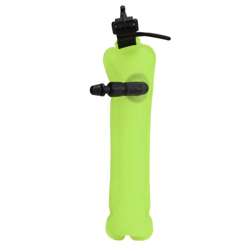 Gigicial Diving Visage Marker Boje, wasserdichte 210D-Nylon-Leuchtboje mit hoher Sichtbarkeit für Unterwasseraktivitäten (Fluoreszierendes Gelb) von Gigicial