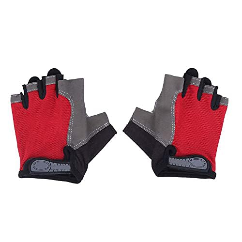 Gigicial Fahrradhandschuhe Herren, Fahrradhandschuhe Halbfinger-Herren- und Damen-Fitnesshandschuhe für Radfahren, Fitness, Laufen, Workout, Wandern, Training, Outdoor-Sport (Half-Finger gloves L) von Gigicial