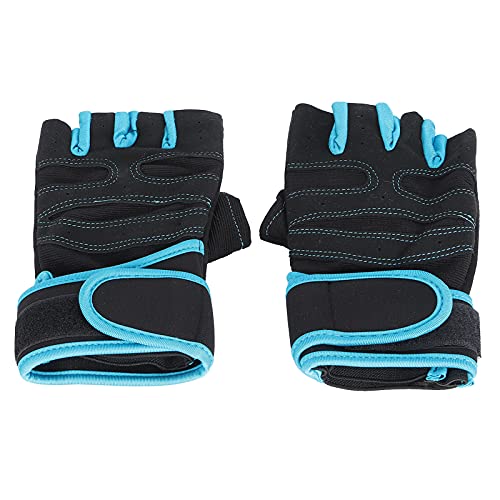 Gigicial Trainingshandschuhe für Damen und Herren, langlebige Handflächengriff-Gymnastikhandschuhe, Halbfinger-Fitness-Schutzhandschuhe, rutschfeste Handgelenkstütze, (XL) von Gigicial