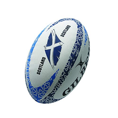 GILBERT Ballon de rugby avec mascotte de l'équipe d'Écosse Flower Of Scotland, 5 GILBERT Ballon de rugby avec mascotte de l'équipe d'Écosse Flower Of Scotland, 5 von Gilbert
