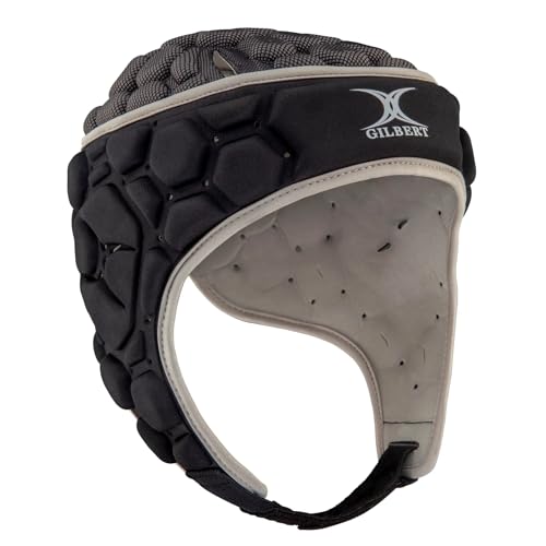Gilbert XP 250 Senior Rugby-Kopfschutz, Schwarz/Silber, Größe S Gilbert XP 250 Senior Rugby-Kopfschutz, Schwarz/Silber, Größe S von Gilbert