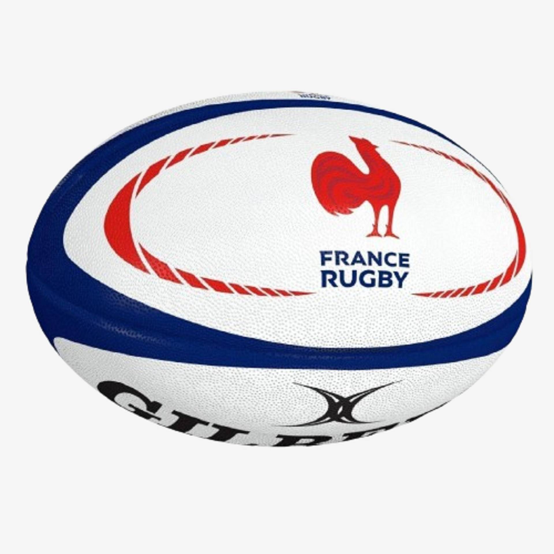 Rugbyball Gilbert Replica Frankreich Grösse 5 weiss/blau/rot von Gilbert