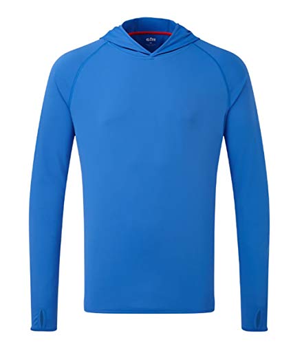 Gill Herren Leichter Sonnenschutz UV Tec Hoodie Blau XXXL von Gill