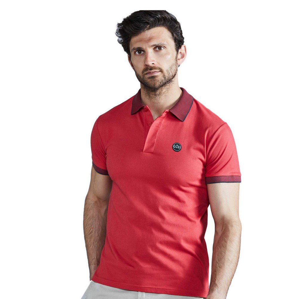 Gill Lucca Short Sleeve Polo Rot XL Mann von Gill