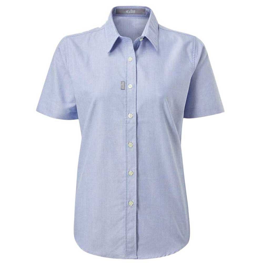 Gill Oxford Short Sleeve Shirt Blau 36 Frau von Gill