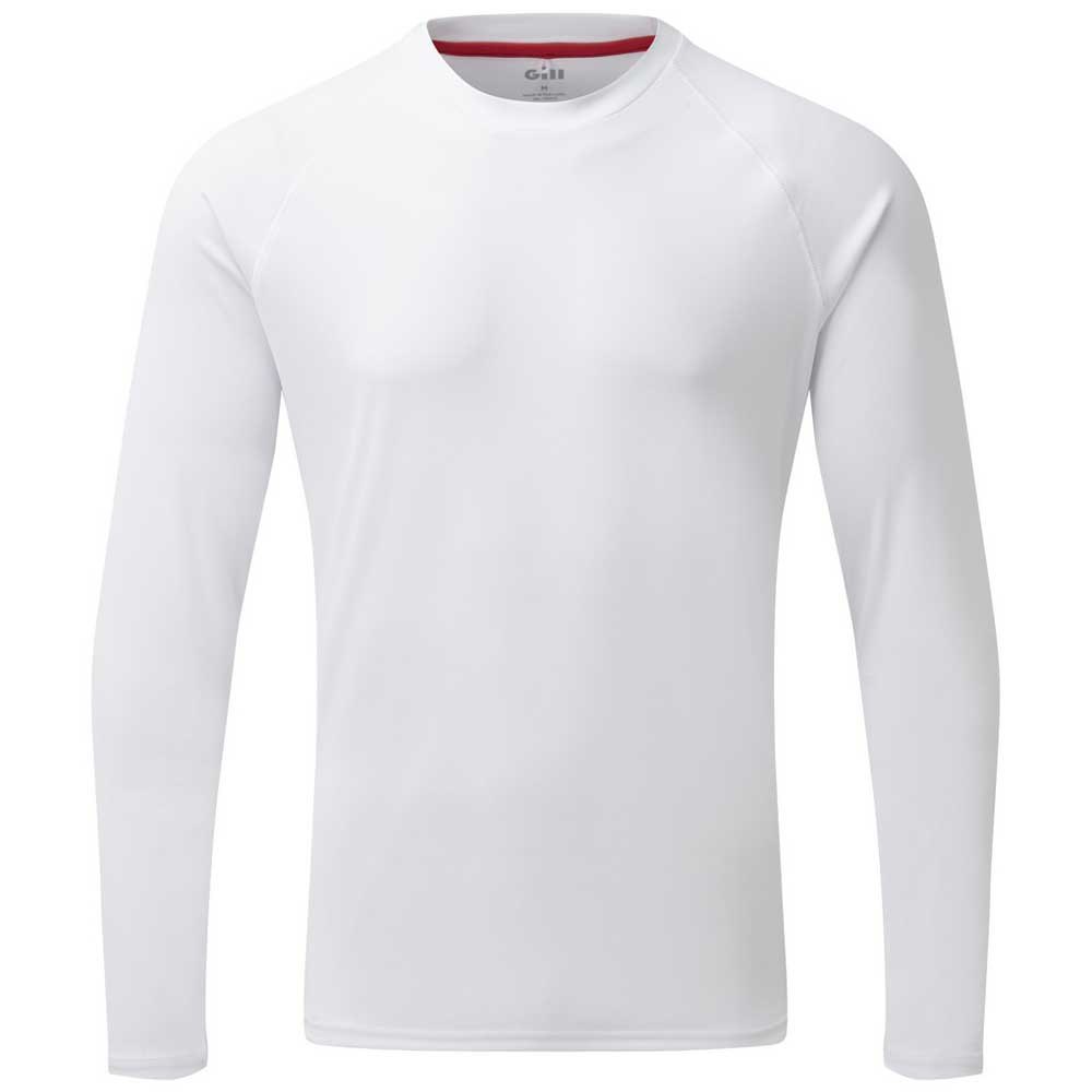 Gill Uv Tec Long Sleeve T-shirt Weiß 3XL Mann von Gill