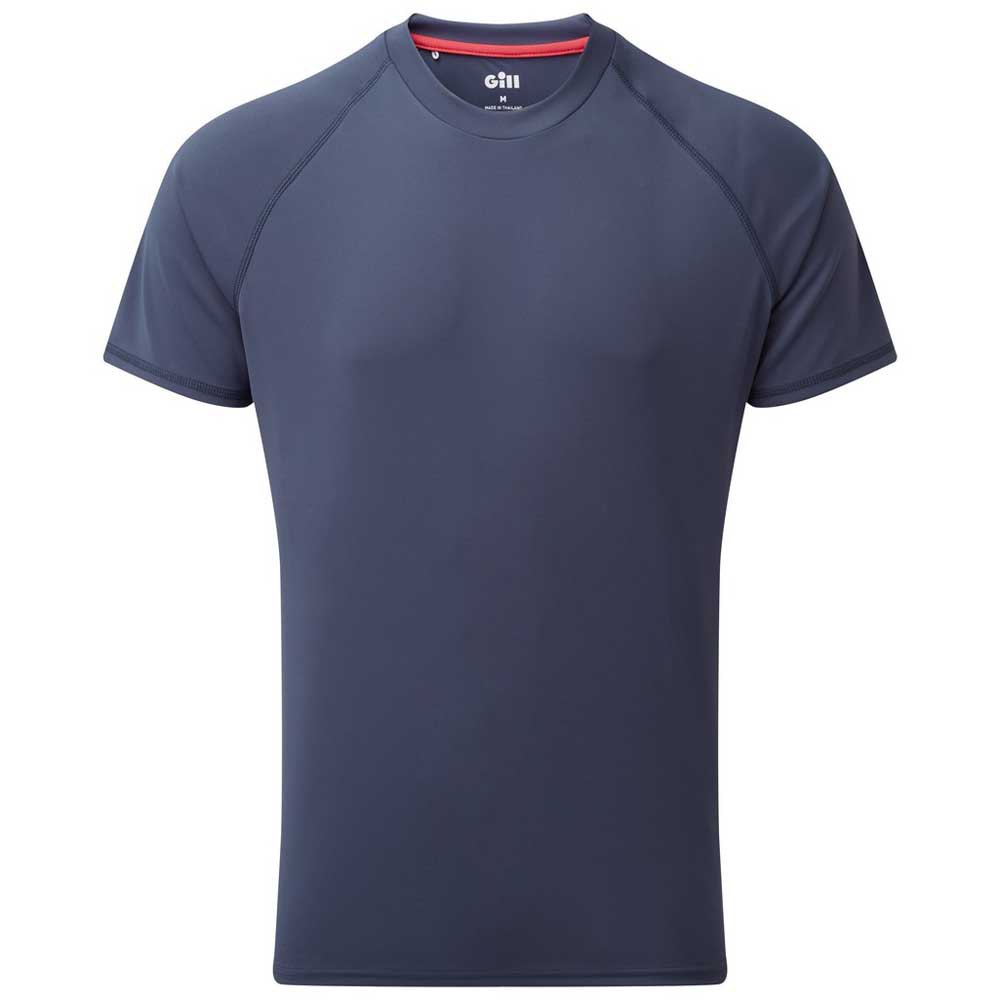 Gill Uv Tec Short Sleeve T-shirt Blau 3XL Mann von Gill