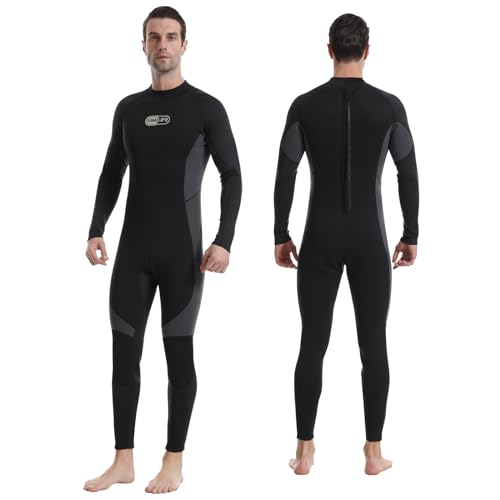 Gimilife Taucheranzüge für Herren und Damen, Herren 3MM Shorty/FullWetsuit Neoprenanzug Damen Ganzkörper im kalten Wasser halten warm für Tauchen Surfen Schnorcheln Kajakfahren von Gimilife