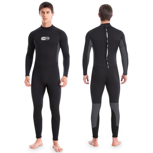 Neoprenanzug für Herren, Neopren Herren Tauchanzüge Neoprenanzug Herren Lang, 3mm Neoprenanzug Herren Wetsuit für Tauchen Surfen Schnorcheln Kajakfahren Neoprenanzug für Herren, Neopren Herren Tauchanzüge Neoprenanzug Herren Lang, 3mm Neoprenanzug Herren Wetsuit für Tauchen Surfen Schnorcheln Kajakfahren von Gimilife