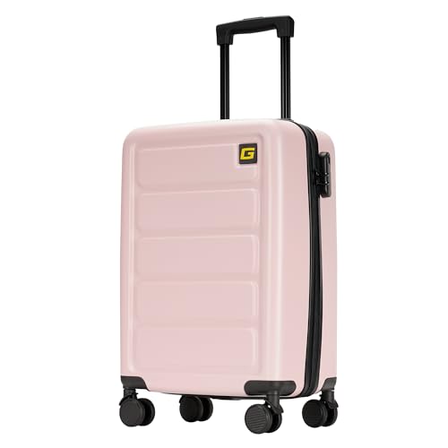 GinzaTravel Gepäck-Sets, Hartschalenkoffer mit Rollen, Helles Pink, 28inch von GinzaTravel