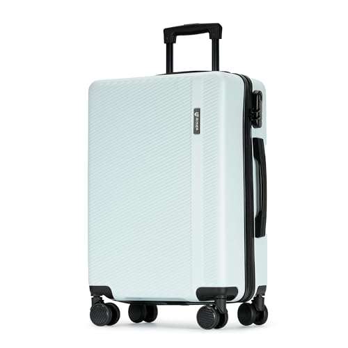 GinzaTravel Gepäck mit Spinnrollen, harte Koffer mit Rädern, Reisegepäck, Blau, Large Luggage-28 Inch, Hartschalengepäck mit Spinnrollen, Rosa, kariert, groß, 71,1 cm von GinzaTravel