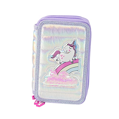 Girabrilla Nice Group Einhorn Federmäppchen mit 3 Fächern für Kinder, Daunenoptik, Violett Girabrilla Nice Group Einhorn Federmäppchen mit 3 Fächern für Kinder, Daunenoptik, Violett von Girabrilla