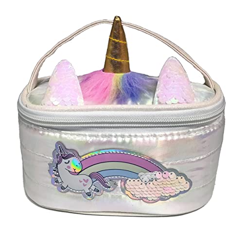Girabrilla Puffer Unicorn Case White, 1 Mini-Objekthalter, weiß mit schillerndem Einhorn Girabrilla Puffer Unicorn Case White, 1 Mini-Objekthalter, weiß mit schillerndem Einhorn von Girabrilla