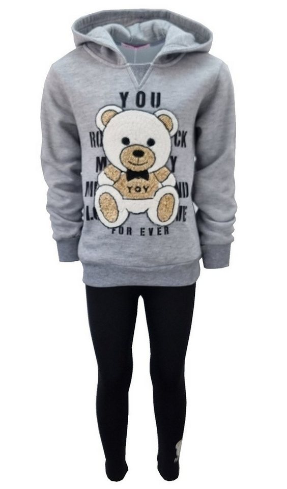 Girls Fashion Jogginganzug Sweatanzug, Freizeitset, Kapuzen Pullover + warme Legging, MF3273 Girls Fashion Jogginganzug Sweatanzug, Freizeitset, Kapuzen Pullover + warme Legging, MF3273 von Girls Fashion