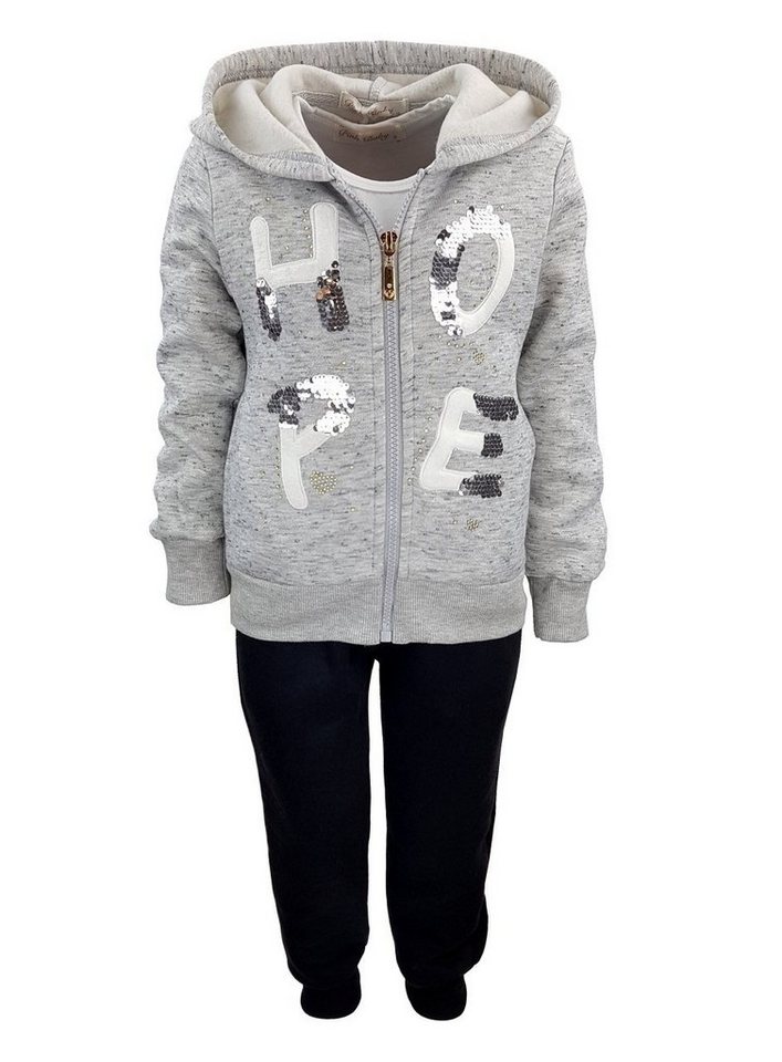 Girls Fashion Jogginganzug Mädchen Freizeitanzug, Hausanzug, 3 tlg., Pailletten, R17-MF8826 Girls Fashion Jogginganzug Mädchen Freizeitanzug, Hausanzug, 3 tlg., Pailletten, R17-MF8826 von Girls Fashion