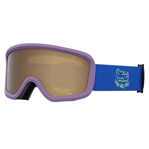 Giro Chico 2.0 Kleinkind Skibrille - Snowboardbrille für Kinder, Jungen und Mädchen - Lavender Namuk Strap mit Amber Rose Lens von Giro