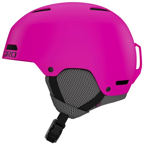 Giro Snow Unisex Jugend CRÜE Junior Skihelm, Matte Bright pink, M von Giro