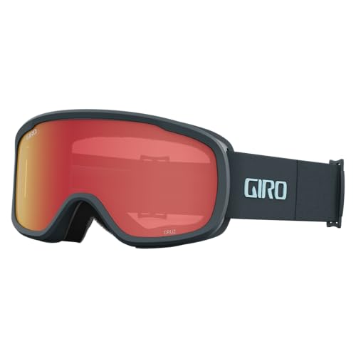 Giro Cruz Skibrille - Snowboardbrille für Herren, Damen und Jugend - Dark Shark Streaker Strap mit Amber Scarlet Lens Giro Cruz Skibrille - Snowboardbrille für Herren, Damen und Jugend - Dark Shark Streaker Strap mit Amber Scarlet Lens von Giro