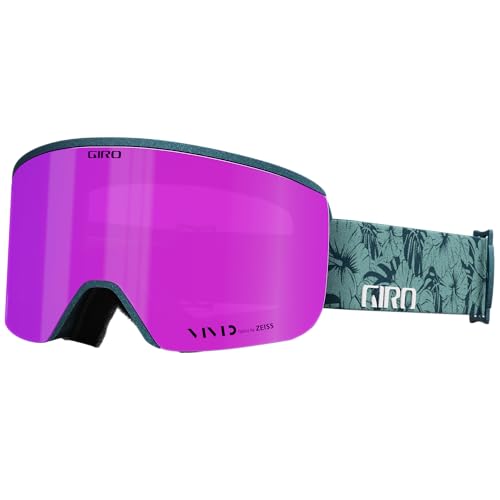 Giro Ella Skibrille - Snowboardbrille für Damen - Mineral Botanical Strap mit VIVID Pink/VIVID Infrarot Gläsern von Giro