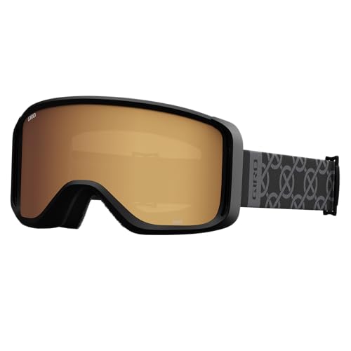Giro Sagen Skibrille - Snowboardbrille für Herren, Damen und Jugend - Schwarzes Monogrammband mit bernsteinfarbenen gold/gelben Gläsern Giro Sagen Skibrille - Snowboardbrille für Herren, Damen und Jugend - Schwarzes Monogrammband mit bernsteinfarbenen gold/gelben Gläsern von Giro