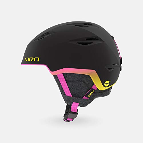 Giro Snow Unisex – Erwachsene Envi Helme, Matte Black/Neon Lights 21, S von Giro