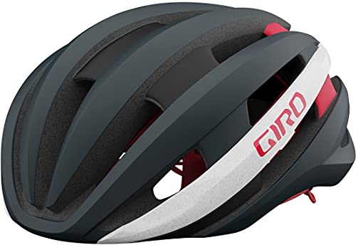 Giro Synthe MIPS II Rennrad Fahrrad Helm grau/weiß 2021: Größe: M (55-59cm) von Giro