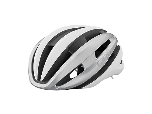 Giro Bike Unisex – Erwachsene Synthe MIPS Ii Fahrradhelme, Matte White/Silver, S von Giro