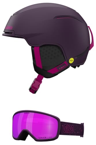 Giro Terra MIPS Kombi-Pack Skihelm – Snowboardhelm mit passender Brille, mattrosa Street/Millie Urchin, S (52–55,5 cm) von Giro