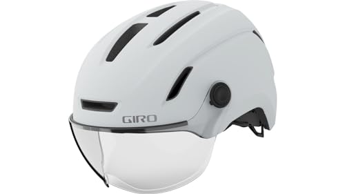 Giro Unisex – Erwachsene Evoke LED MIPS Helme, Matte Chalk, L von Giro