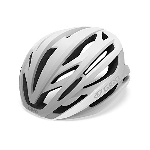 Giro Unisex – Erwachsene Syntax Fahrradhelm Road, Matte White/Silver, M | 55-59cm von Giro