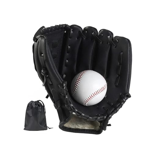 GisWell Baseball Handschuhe - Softball Handschuhe mit Einem Ball, Erwachsenen Baseball Training Verdickte Baseballhandschuhe, PU-Leder, Dauerhaft für Kinder, Jugendliche, Erwachsene GisWell Baseball Handschuhe - Softball Handschuhe mit Einem Ball, Erwachsenen Baseball Training Verdickte Baseballhandschuhe, PU-Leder, Dauerhaft für Kinder, Jugendliche, Erwachsene von GisWell