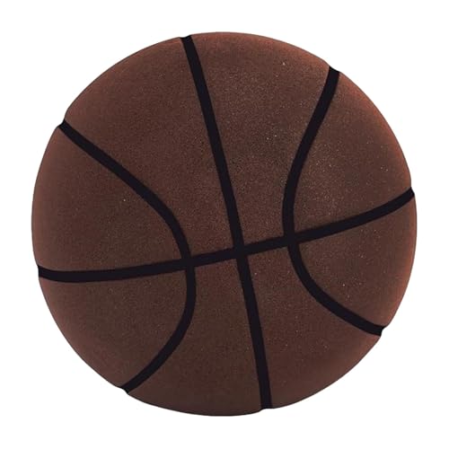 Gitekain Airless Foam Basketball, Quiet Dribbling Basketball, Grooved Foam Basketball, Lightweight Polyurethane Silent Basketball for Quiet Dribbling and Indoor Training Kids, Adults, 18cm, 2 Colors von Gitekain