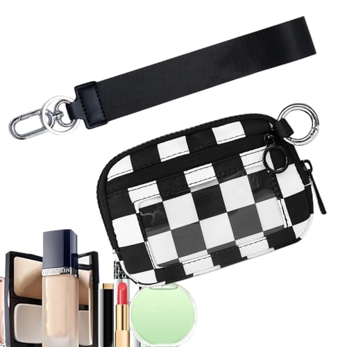 Gitekain Geldbörse Damen Klein Kreditkartenetui Wristlet Compact Coin Pocket Wallet Wasserdichte Kleine Geldbörse Wristlet Wallet für Frauen Tragbare Geldbörse mit Ausweisfenster Leichte Damen von Gitekain