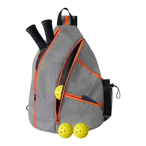 Gitekain Hole Ball Racket Bag, Single Shoulder Sling Bag, Tennis Racket Bag, Badminton Racket Bag, Sports Equipment Bag, Ergonomic Racket Bag, Lightweight Racket Bag, Zippered Sports Bag von Gitekain