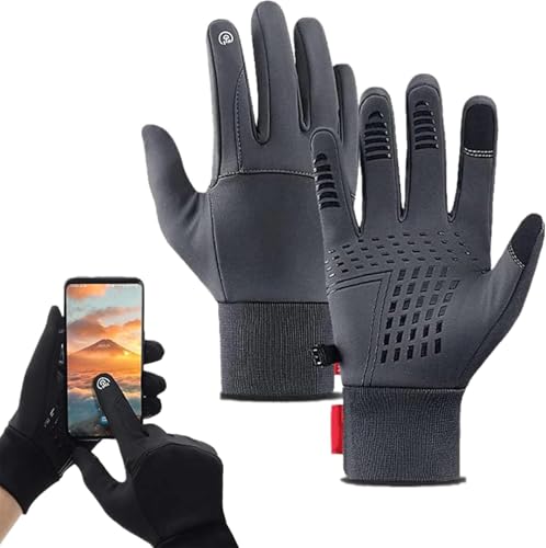 Dodorado Handschuhe, Premium Thermohandschuhe, Thermo Touchscreen Handschuhe, Thermo Winddicht Wasserdicht Winterhandschuhe, Touchscreen Warme Handschuhe, Warme Thermohandschuhe Radfahren Fahren von Giurui