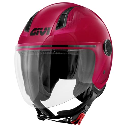 GIVI demi jet helmet 11.7 red H117BR30057 size M von Givi