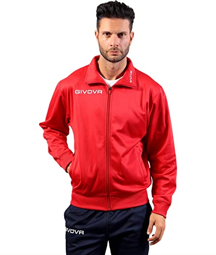 GIVOVA Herren Giacca Polarfleece Mono 500 Sweatshirt, Rouge, GIVOVA Herren Giacca Polarfleece Mono 500 Sweatshirt, Rouge, von Givova